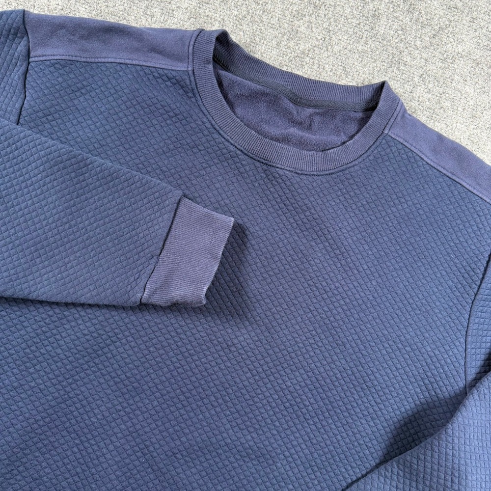 Born Primitive Sweatshirt Mens XXXL Blue Quilted Diamond Pullover Activewear